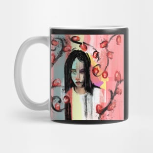 Dark Girl in the Tulip Vines Mug